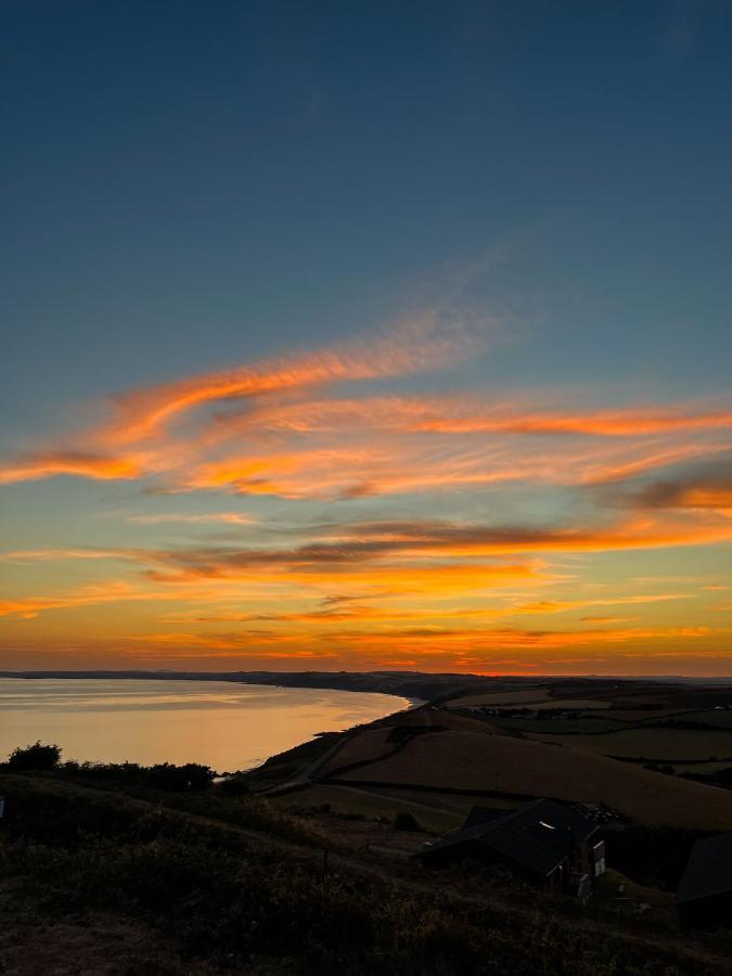 Sunset Sea View Chalet With Hot Tub Torpoint Dış mekan fotoğraf