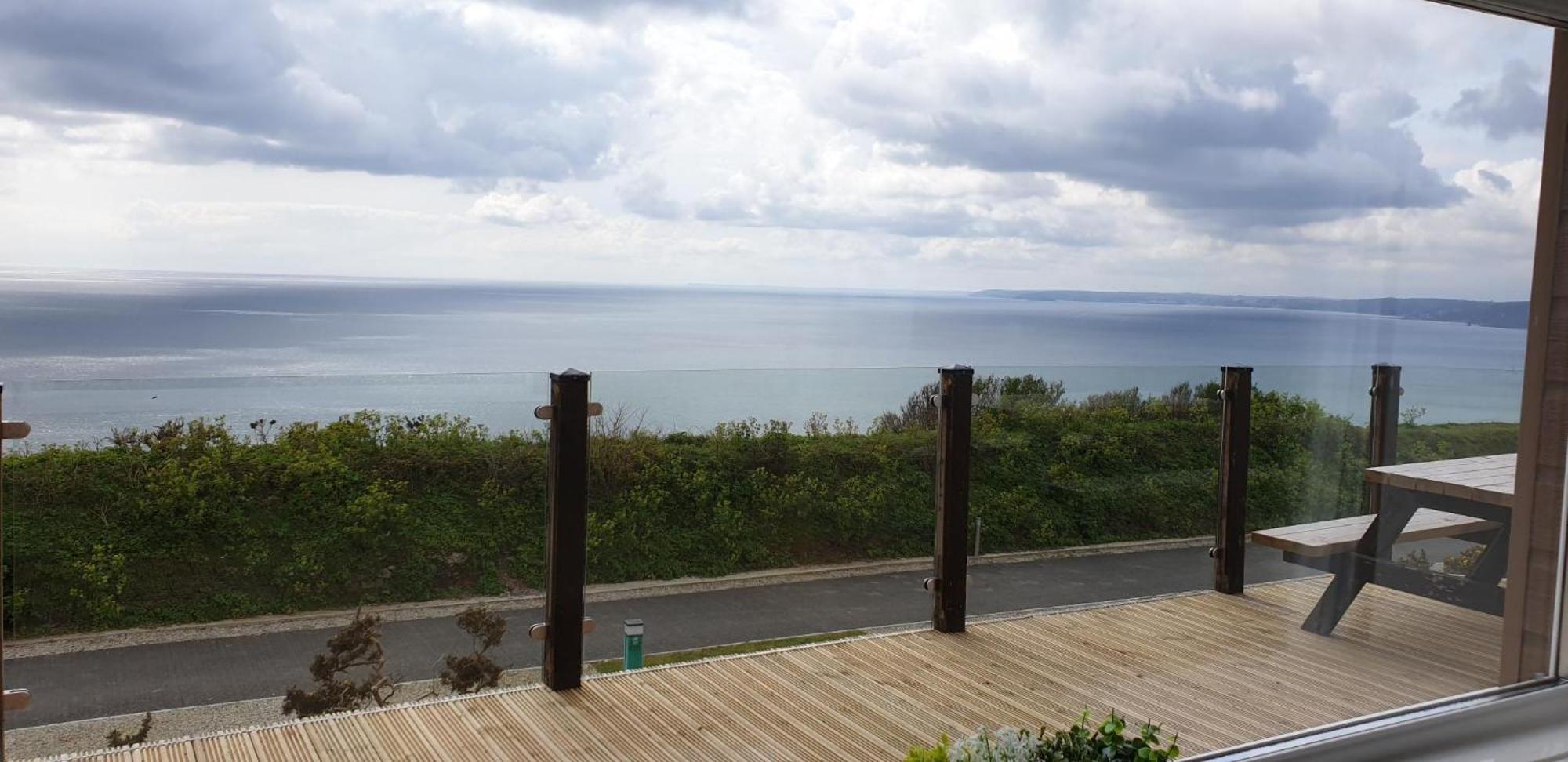 Sunset Sea View Chalet With Hot Tub Torpoint Dış mekan fotoğraf