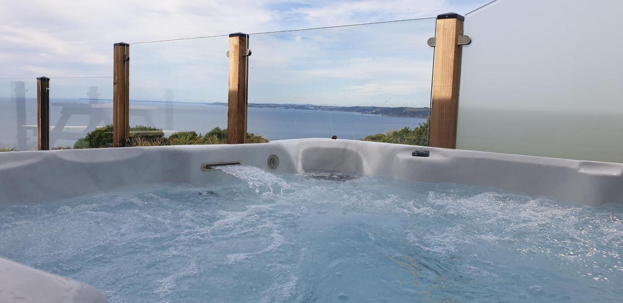 Sunset Sea View Chalet With Hot Tub Torpoint Dış mekan fotoğraf